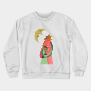 Talking With the Moon Crewneck Sweatshirt